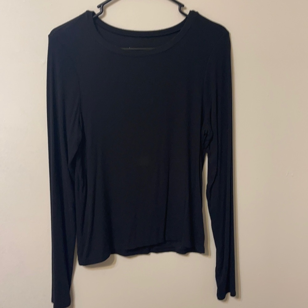 Black long sleeve top